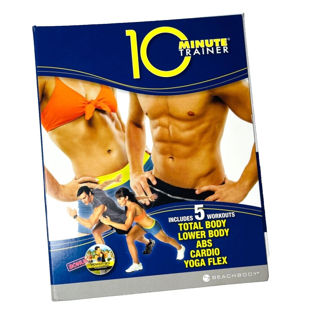 Tony Horton 10 Minute Trainer 5 Workout DVDs Total Body Abs Cardio Yoga VG